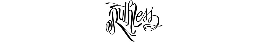 Ruthless Brand Logo Banner