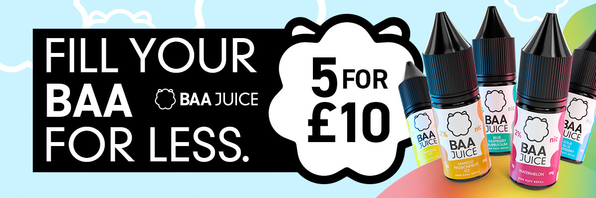 Baa Juice Nic Salt E-Liquids