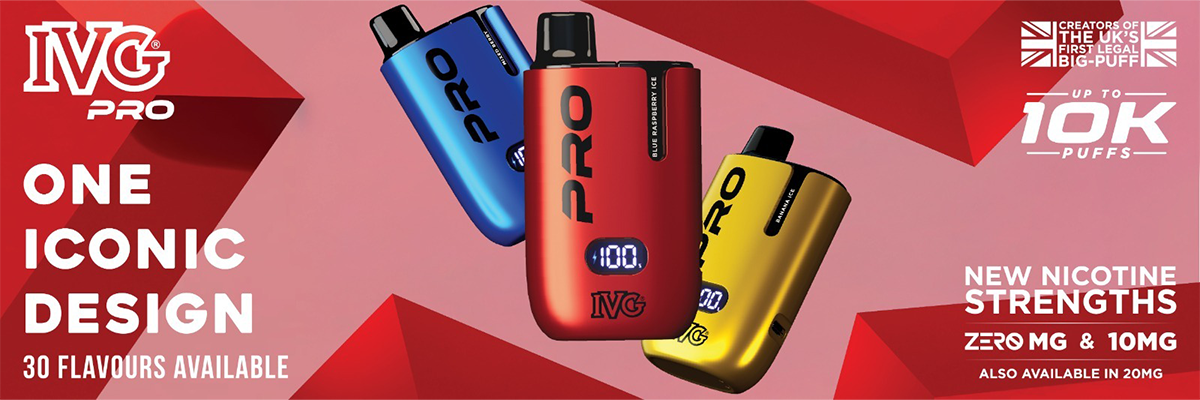 IVG Pro 12 - Zero Mg & 10mg strengths added