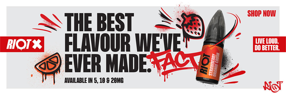 Riot X New Flavour Strawberry Orange Crush