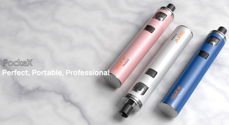 The Aspire PockeX is a compact vape kit for mouth to lung vaping.
