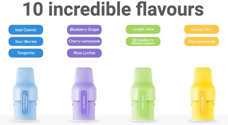 Innobar C1 replacement pods flavours.