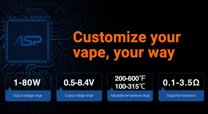 Aspire Zelos 3 modes and variable wattage