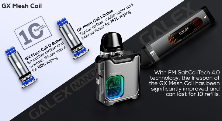 Freemax Galex GX mesh coils