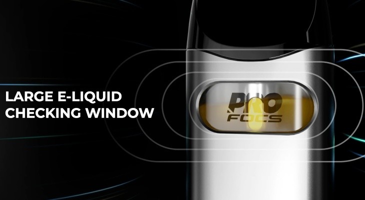 The Uwell Caliburn A3 vape kits e-liquid window