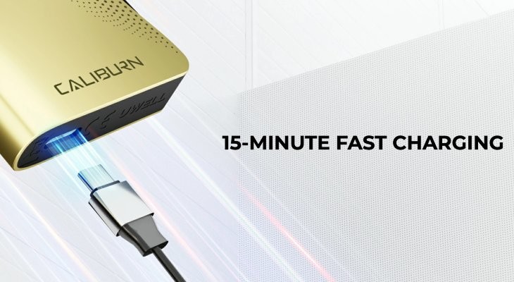 The Uwell Caliburn AK3 USB-C fast charging
