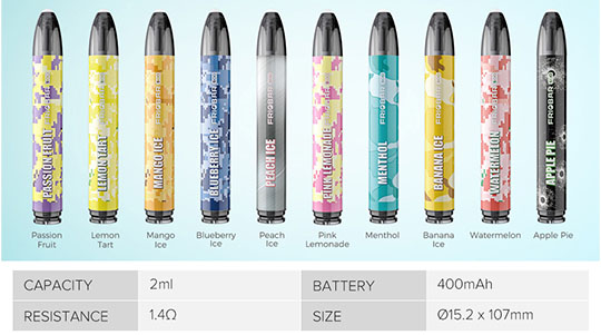 The Friobar 500 disposable vape feels similar to a cigarette thanks to the MTL inhale.