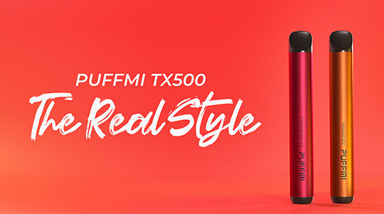 The Puff Mi 500 disposable vape has a compact and modern look, so you can vape in style.