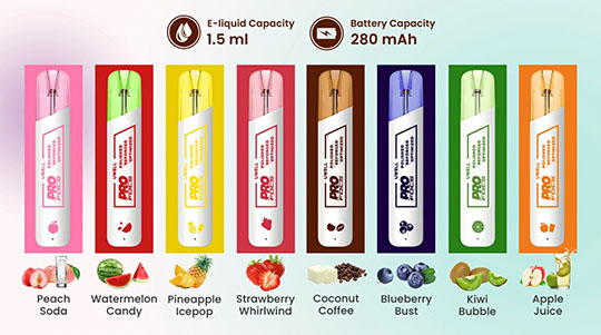Check out a range of fruit blends with the Uwell Gabriel disposables and find your new favourite flavour.