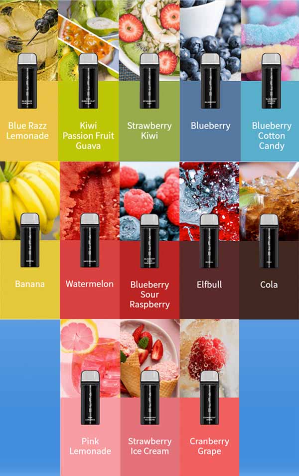 Elf Bar Prefilled Pods Flavour Range