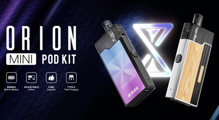 Featuring a small, pocket-friendly design and creating a small amount of vapour, the Lost Vape Orion Mini pod starter kit is ideal for new vapers.
