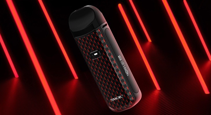 The Smok Nord 2 pod kit is powered by a 1500mAh battery and features a pocket-friendly design.