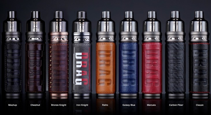 The VooPoo Drag S pod vape kit is a sub ohm kit that features a sleek design and a luxury feel.