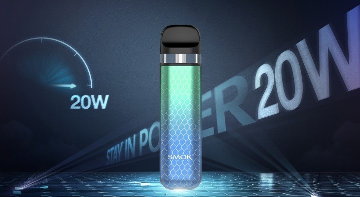The Smok Novo 2X can be seen in full and delivers up a maximum 20W power out put
