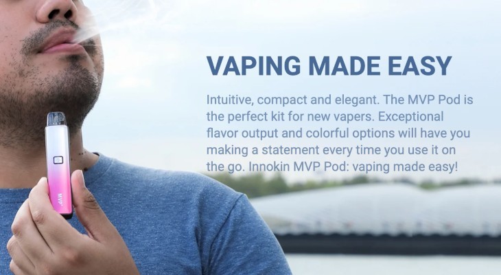 Small and simple, the Innokin MVP pod vape is an easy-to-use vape kit.