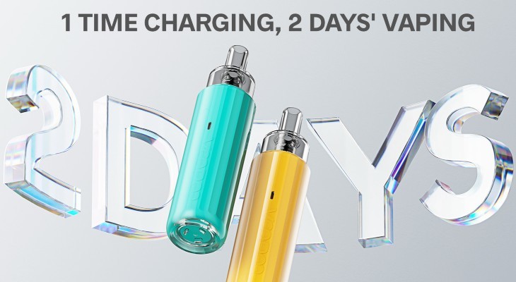 Two different coloured Voopoo Doric Q vape kits