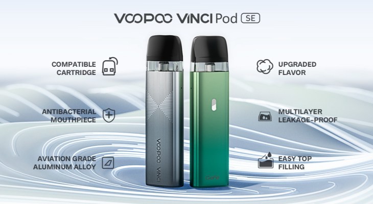 Two Voopoo Vinici Pod SE Vape Kits, and its specifications