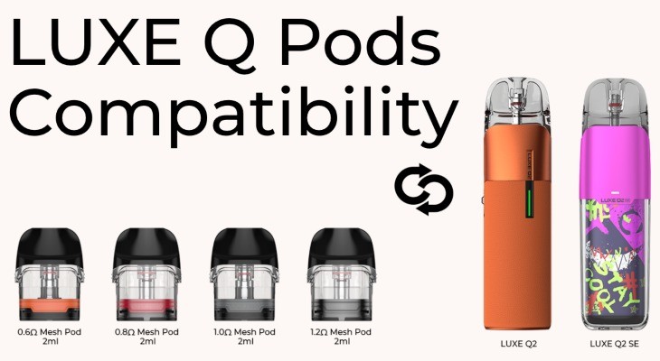 Vaporesso Luxe Q2 2ml compatible pods