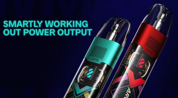 Two different coloured Voopoo Argus P1s vape kits next to each other
