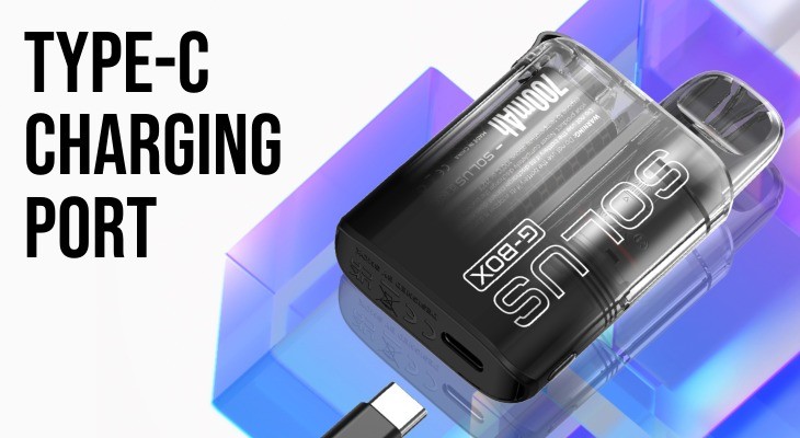 Smok Solus G Box’s USB-C charging