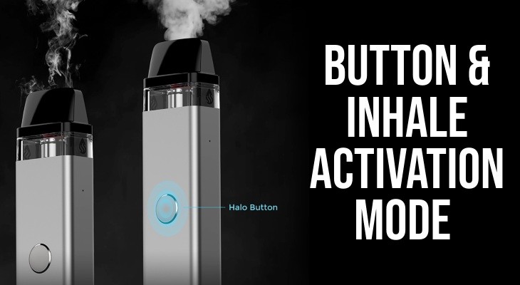 The option of single button activation and inhale activation gives you more options on how to use your XROS Mini 2 kit.