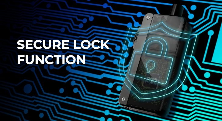 Uwell Crown B secure lock function