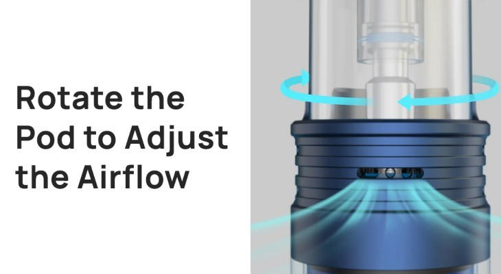 Aspire Flexus AIO’s adjustable airflow