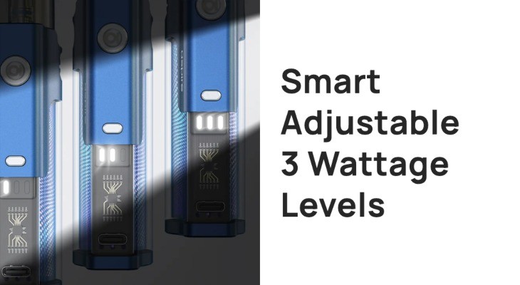 Aspire Flexus AIO’s adjustable wattage settings