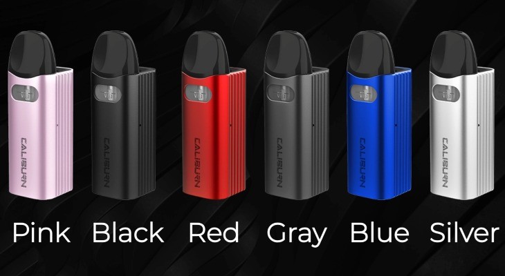 Uwell Caliburn AZ3 vape kits in different colours