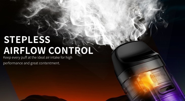 The Smok Nord C’s airflow control switch