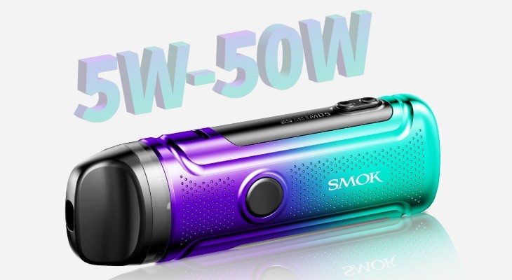 The Smok Nord C’s 5-50W wattage range