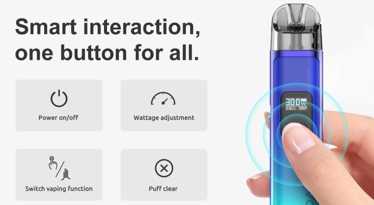Smok Novo Pro single-button operation