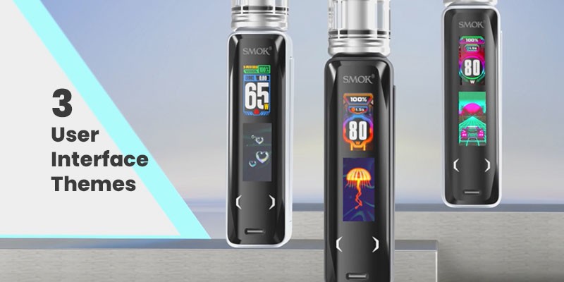 Smok X-Priv Solo features three UI colour themes