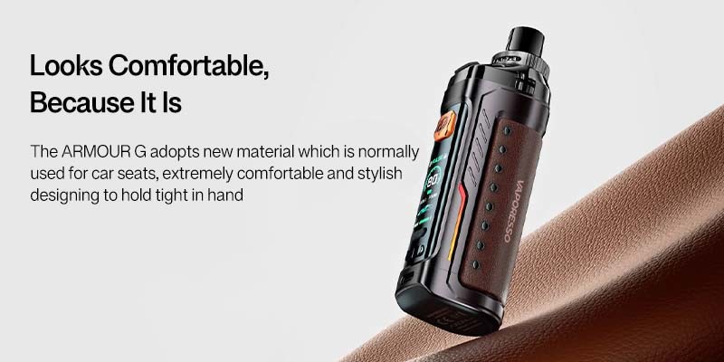 Vaporesso Armour GS panelling for a comfortable grip