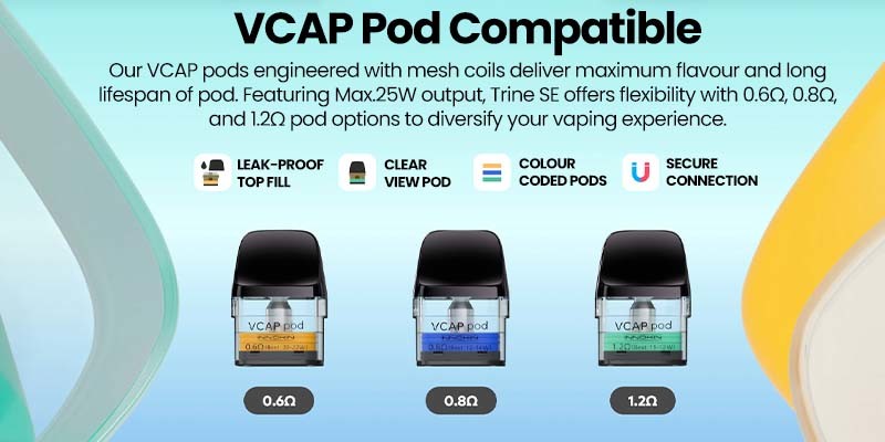 Innokin Trine SE with top-filling VCap pods.