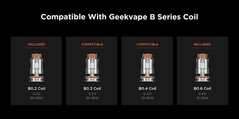 Geekvape Aegis Boost 3 is compatible with DTL Geekvape B Series coils.