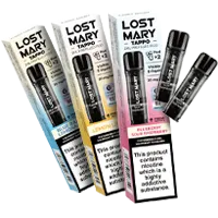 Lost Mary Tappo vape pods range illustration