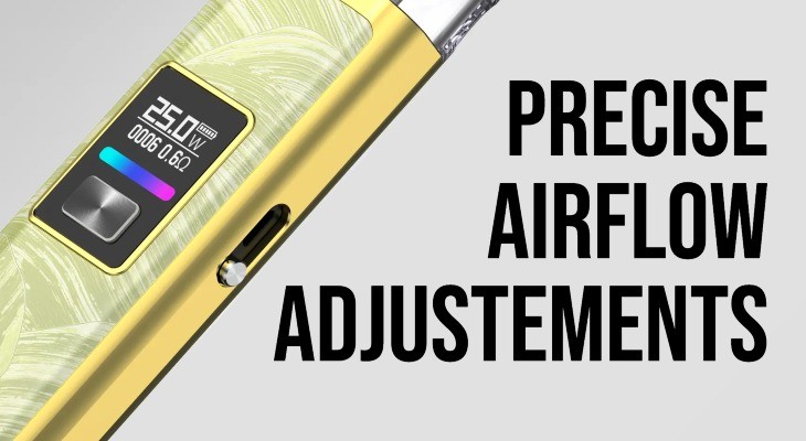 Ayce Pro pod kit, adjustable airflow control slidebar