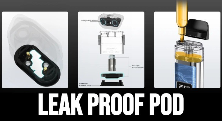 Ayce Pro pod, leakproof design, top-filling