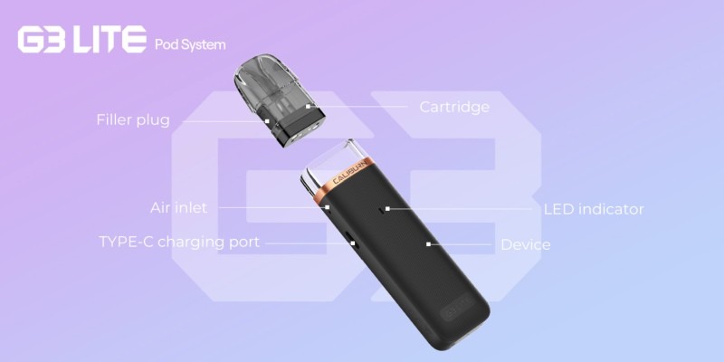 Uwell Caliburn G3 Lite exploded design