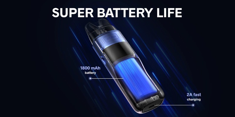 Voopoo Argus E40’s built-in battery and fast charging