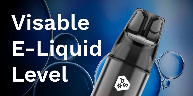 Snowplus Clic 5000 disposable vape kit e-liquid viewing window
