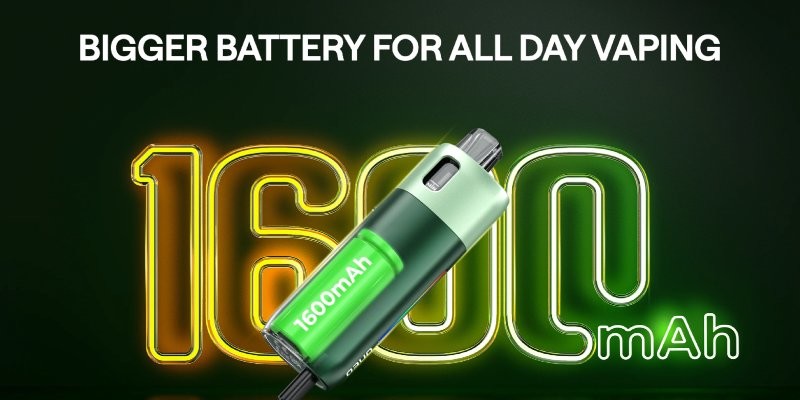 OXVA Oneo vape kit, 1600mAh battery, 2A fast charging