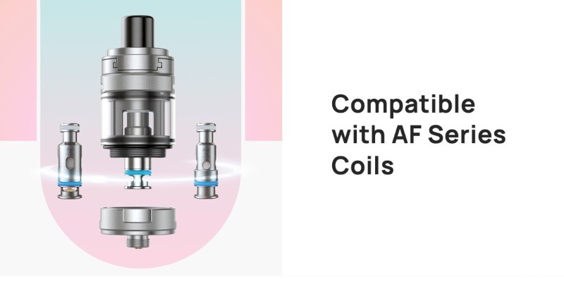 Aspire Rover Plus vape kit, AF tank, AF series mesh flavour-boosting coils