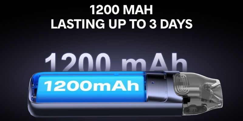 Voopoo VMate Max vape kit built-in 1200mAh battery, 2A fast charging in one hour