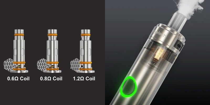 Joyetech eGo NexO pod uses Joyetech EN flavour-boosting mesh coils