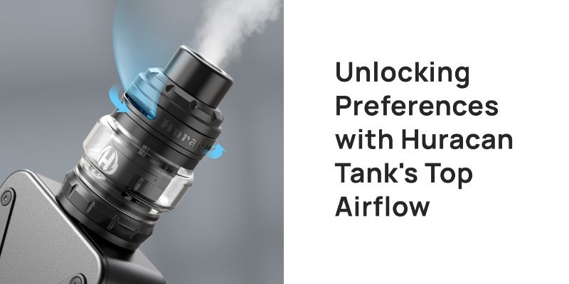 Aspire Revolto vape kit includes Aspire Hurican tank with sliding airflow control