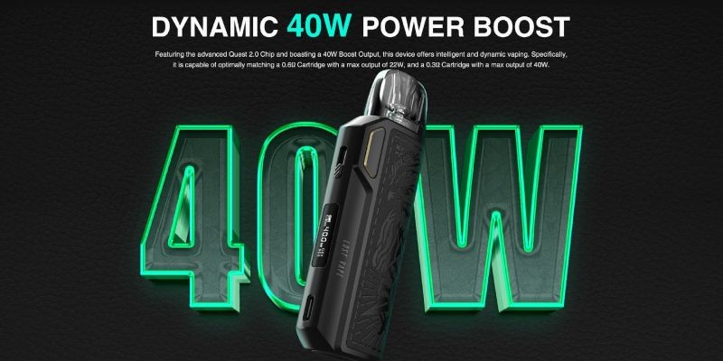 Lost Vape Thelema Elite 40 vape kit 40W max power output for MTL, RDTL and DTL vaping