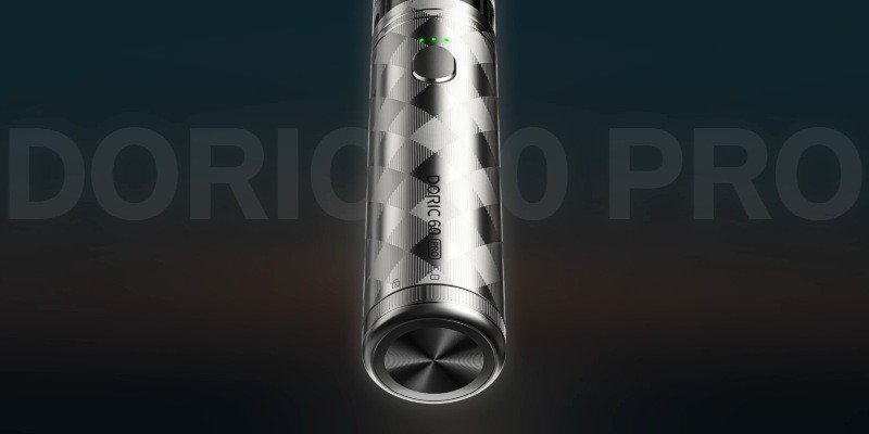 Voopoo Doric 60 Pro vape kit lock and unlock by turning the base of the device