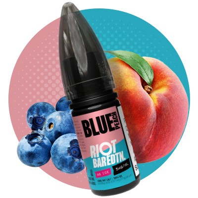 Blue Peach Riot Bar Edition No Ice Nic Salt